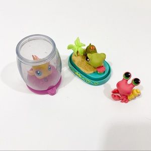 RARE Littlest Pet Shop 2004 Sea Creature Play Set